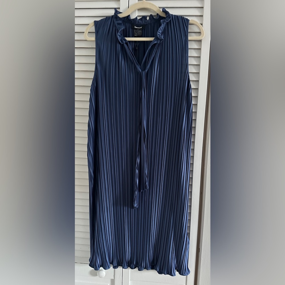 NWT Blue Pleated DKNY Dress